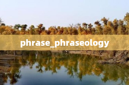 phrase_phraseology